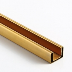 40x30x1.5mm 不锈钢矩形单槽 316L 钛金拉丝