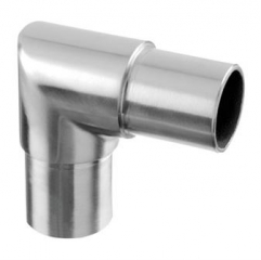 Ø42.4x2.0 mm 扶手管可调节连接，304材质 砂光