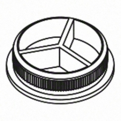 Ø42.4x2.0 mm 扶手管端口盖，304材质 砂光