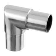 Ø42.4x2.0 mm 扶手管可调节连接，304材质 砂光