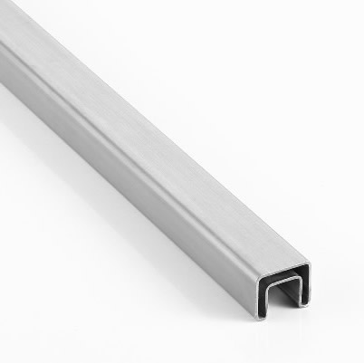 25x21x1.2mm 不锈钢矩形单槽 316L 材质 拉丝