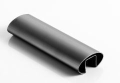 40x30x1.5mm 不锈钢矩形单槽 316L 钛金拉丝
