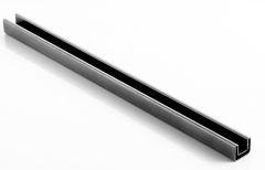 40x30x1.5mm 不锈钢矩形单槽 316L 钛金拉丝
