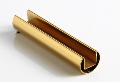 40x30x1.5mm 不锈钢矩形单槽 316L 钛金拉丝